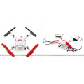 WLtoys con transmisión en tiempo real 5.8G Drone con cámara HD 4CH R / C Flying UFO Led ligero profesional FPV UFO V686G